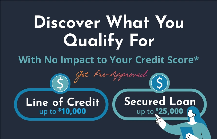 Ad for Line of Credit and Secured Loans